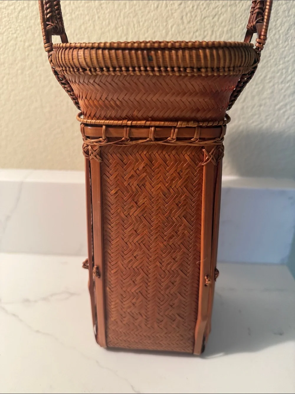 Vintage Ikebana Basket Small